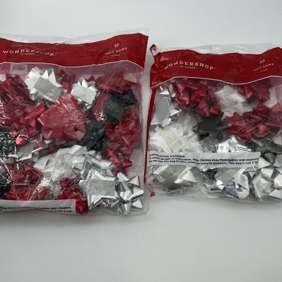 60 Total Peel'n Stick Wondershop Bows, - Picture 1 of 5